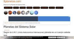 Desktop Screenshot of 8planetas.com