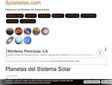 Tablet Screenshot of 8planetas.com